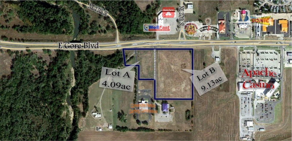 1601 E Gore Blvd, Lawton, OK for sale - Aerial - Image 1 of 2