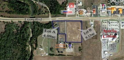 1601 E Gore Blvd, Lawton, OK - AERIAL map view - Image1