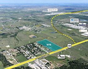 8106 W University Dr, Denton, TX - AERIAL map view - Image1