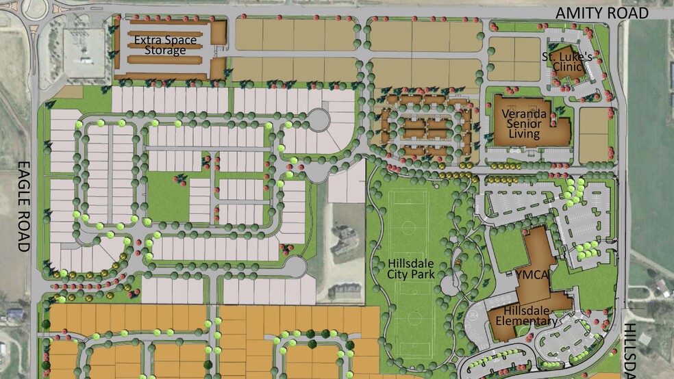 Amity Road and Eagle Road, Meridian, ID for sale - Site Plan - Image 1 of 2