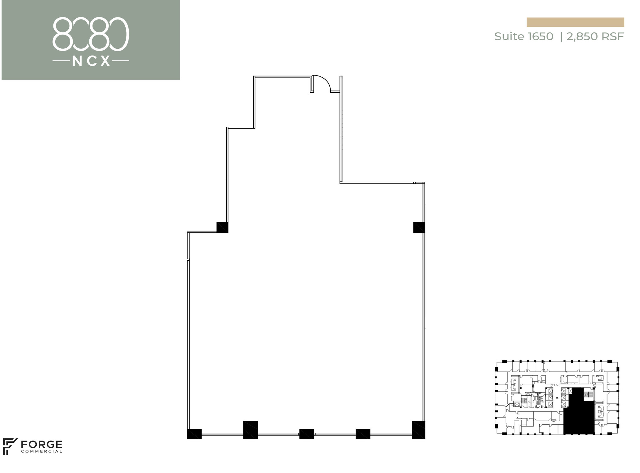 8080 N Central Expy, Dallas, TX for lease Floor Plan- Image 1 of 2