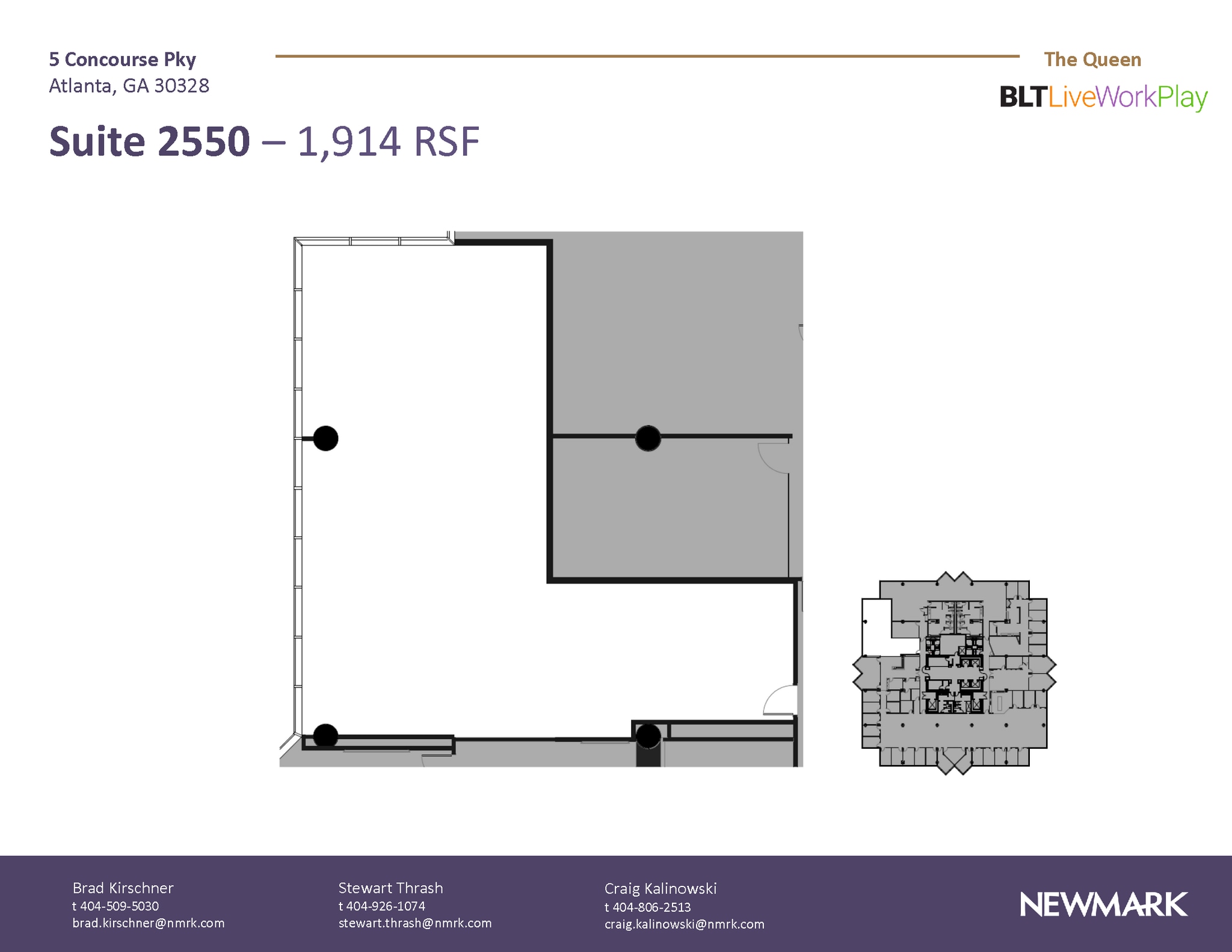 6 Concourse Pky NE, Atlanta, GA for lease Floor Plan- Image 1 of 1