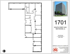 1701 S 1st Ave, Maywood, IL for lease Floor Plan- Image 2 of 2