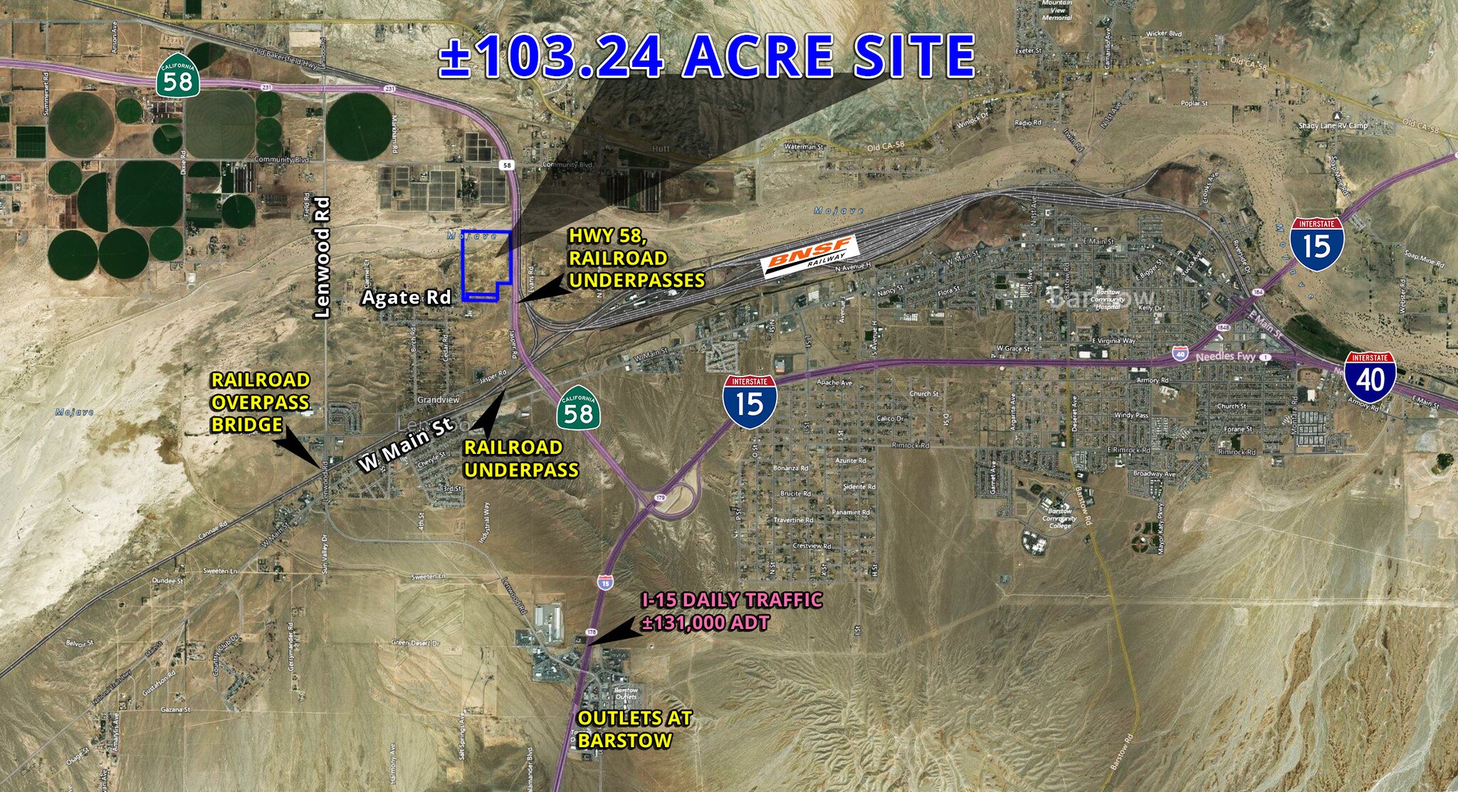 Agate Rd Hwy 58, Barstow, CA 92311 Land for Sale