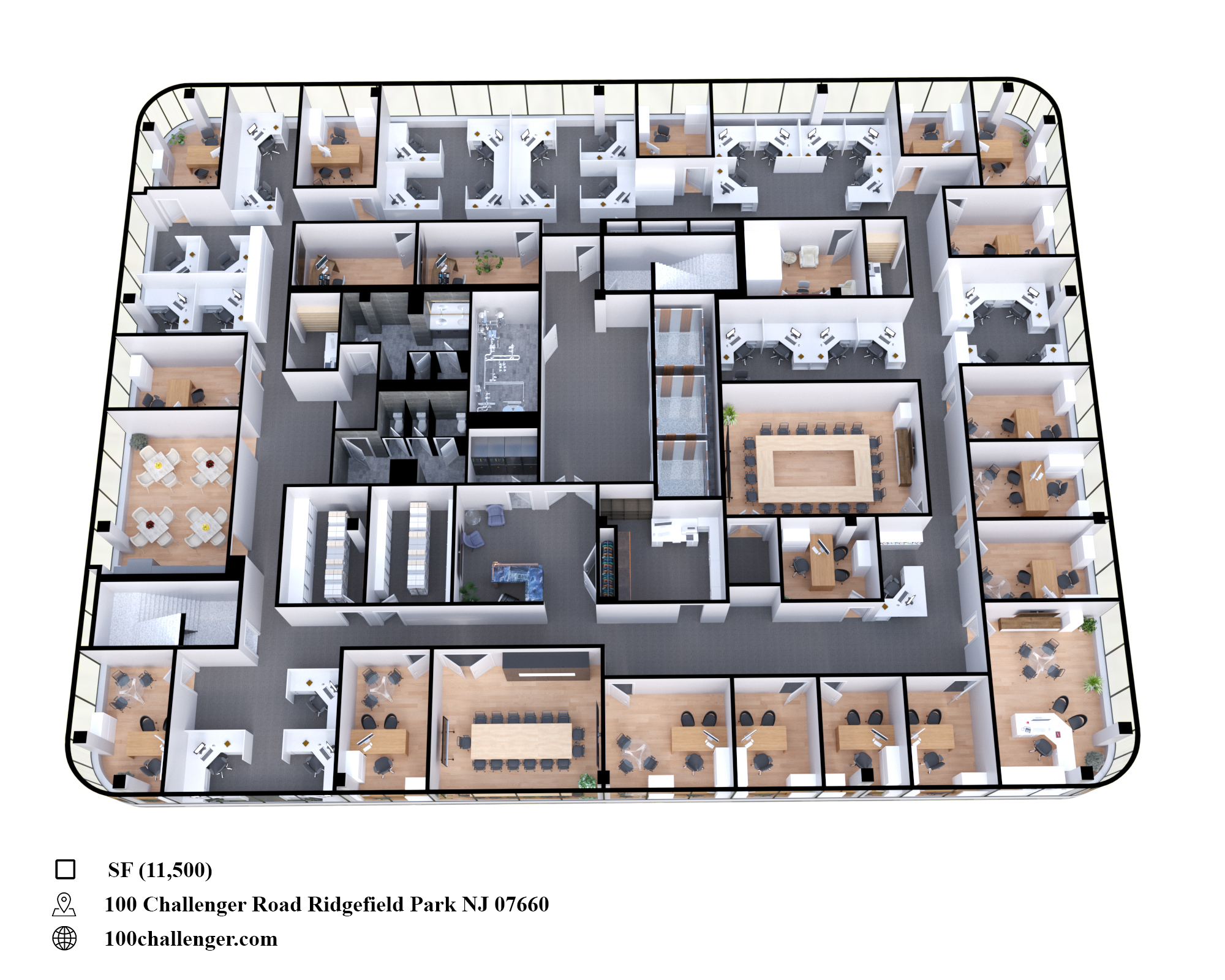 100 Challenger Rd, Ridgefield Park, NJ for lease Floor Plan- Image 1 of 18