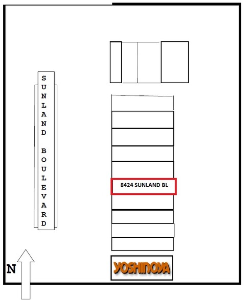 8414-8432 Sunland Blvd, Sun Valley, CA for lease - Site Plan - Image 2 of 4