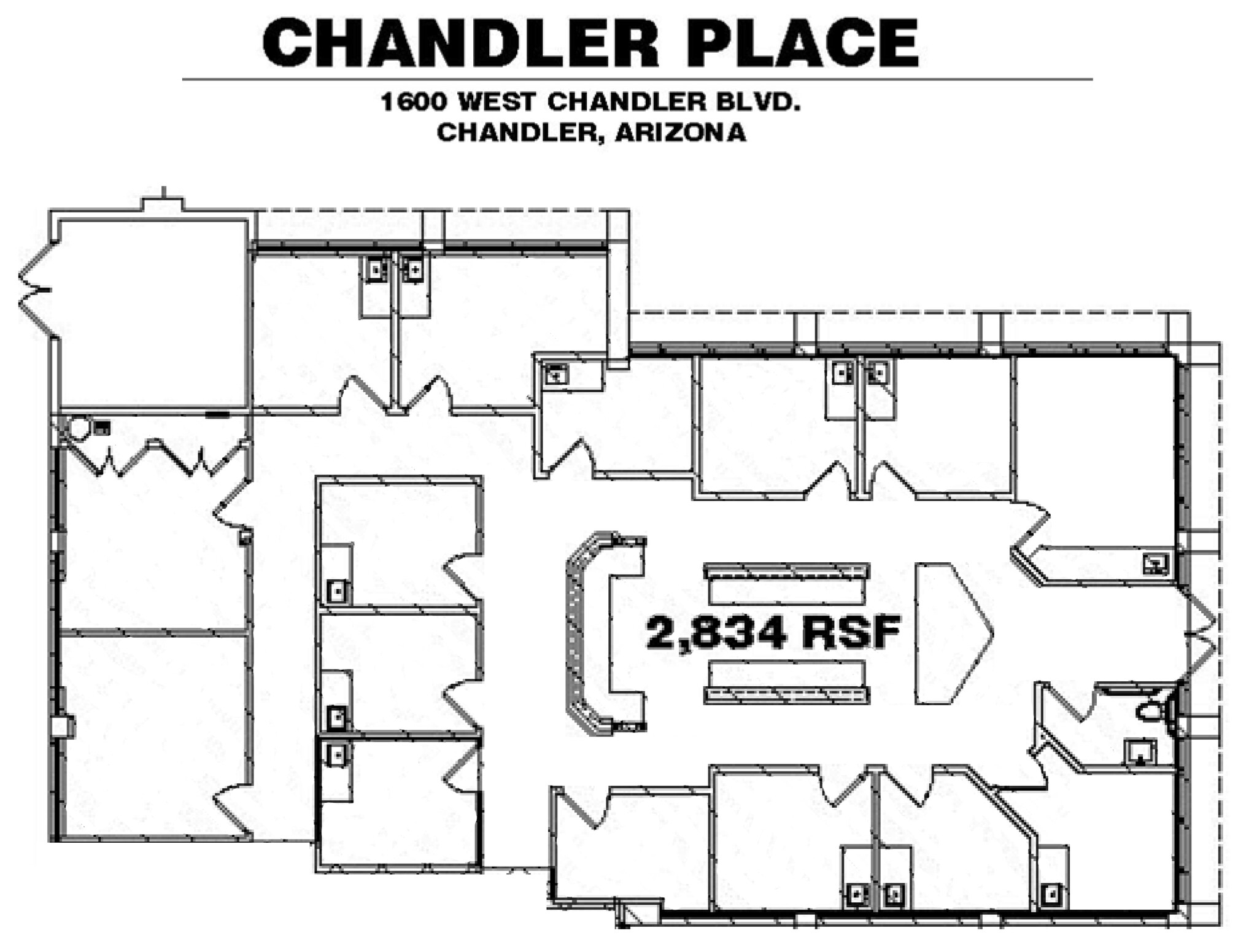 1600 W Chandler Blvd, Chandler, AZ for lease Floor Plan- Image 1 of 1