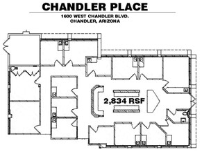 1600 W Chandler Blvd, Chandler, AZ for lease Floor Plan- Image 1 of 1