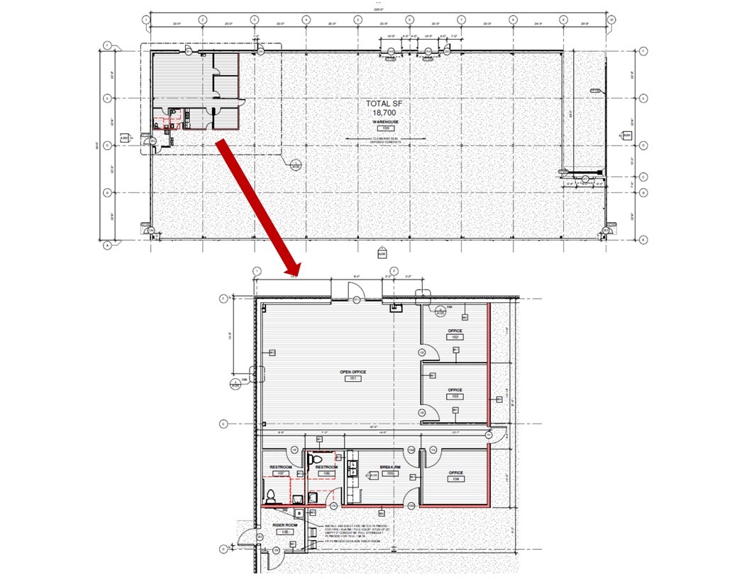 1706 Commerce Dr, Rogers, AR for lease Floor Plan- Image 1 of 2