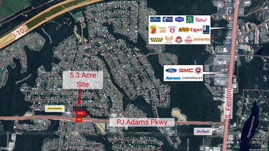 2021 P J Adams Pky, Crestview, FL - Aerial  map view