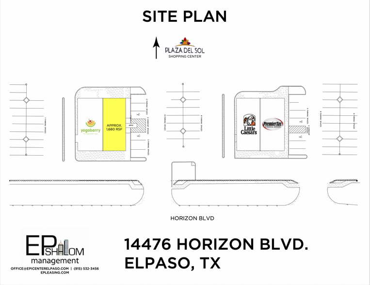 14476 Horizon Blvd, El Paso, TX for lease - Site Plan - Image 2 of 4