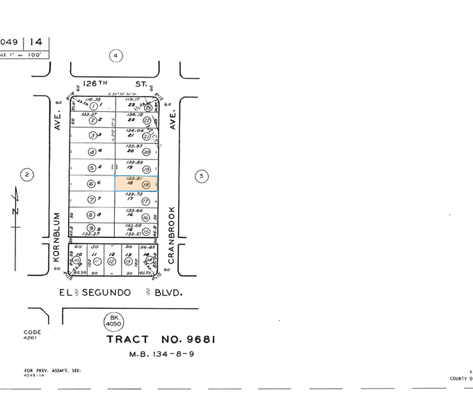 12701 Cranbrook Ave, Hawthorne, CA for sale - Plat Map - Image 3 of 3