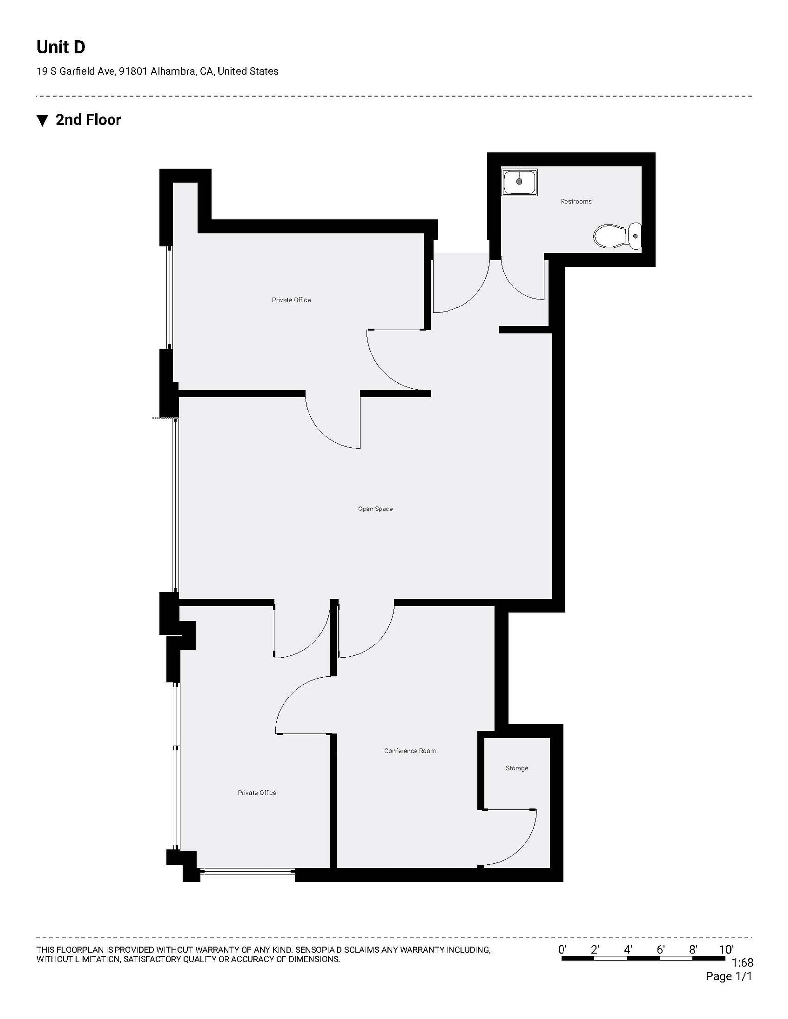 19 S Garfield Ave, Alhambra, CA for lease Floor Plan- Image 1 of 1