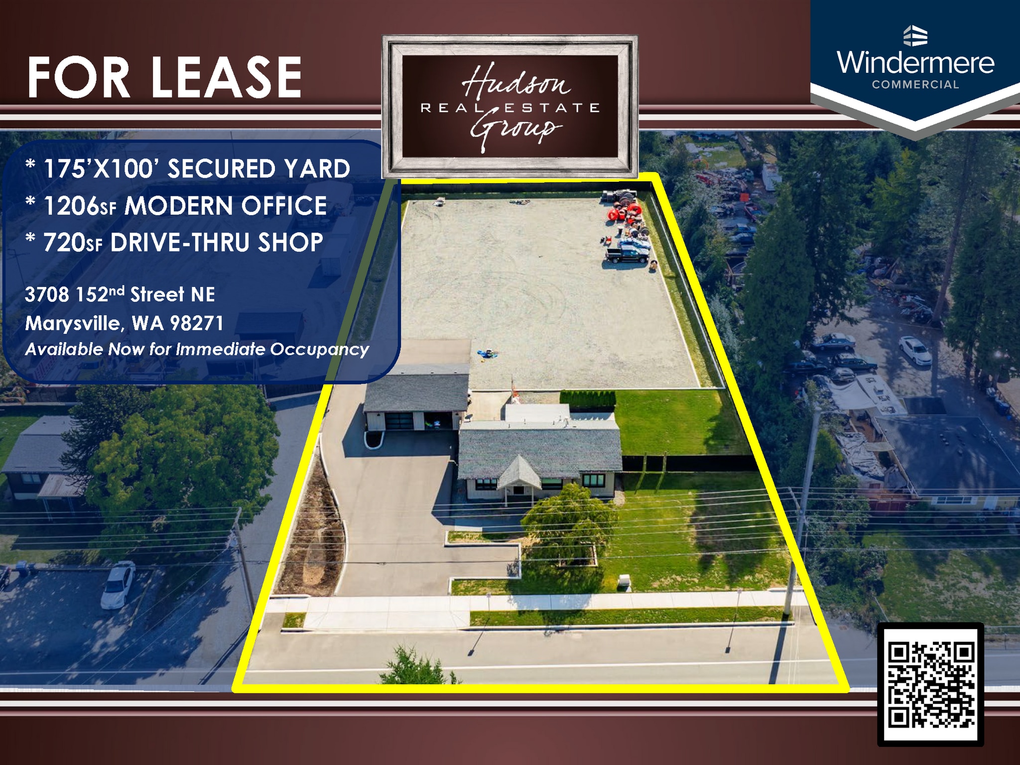 3708 152nd St NE, Marysville, WA for lease Aerial- Image 1 of 12