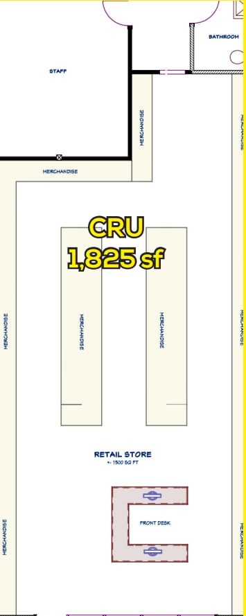 4503 Brisebois Dr NW, Calgary, AB for lease Floor Plan- Image 1 of 1