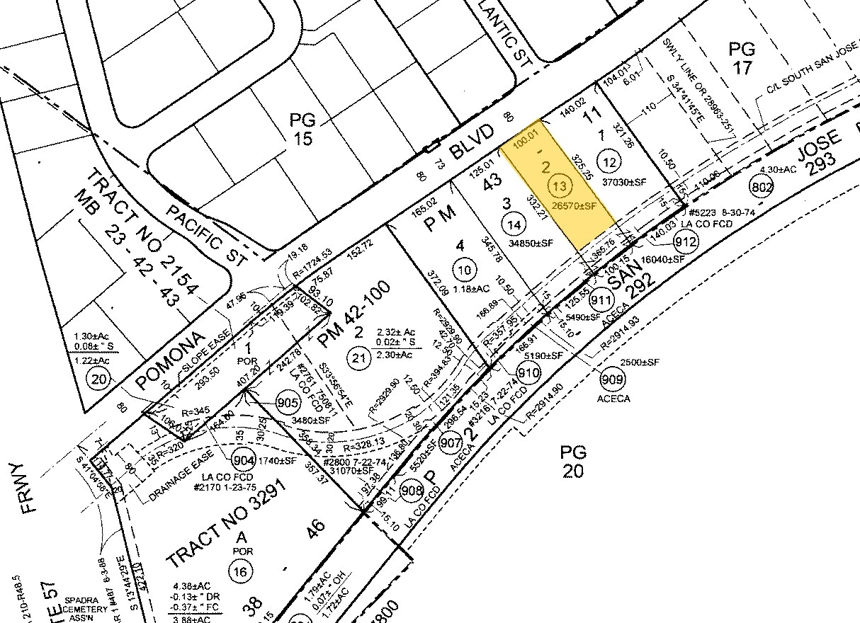 2720 Pomona Blvd, Pomona, CA for sale Plat Map- Image 1 of 1