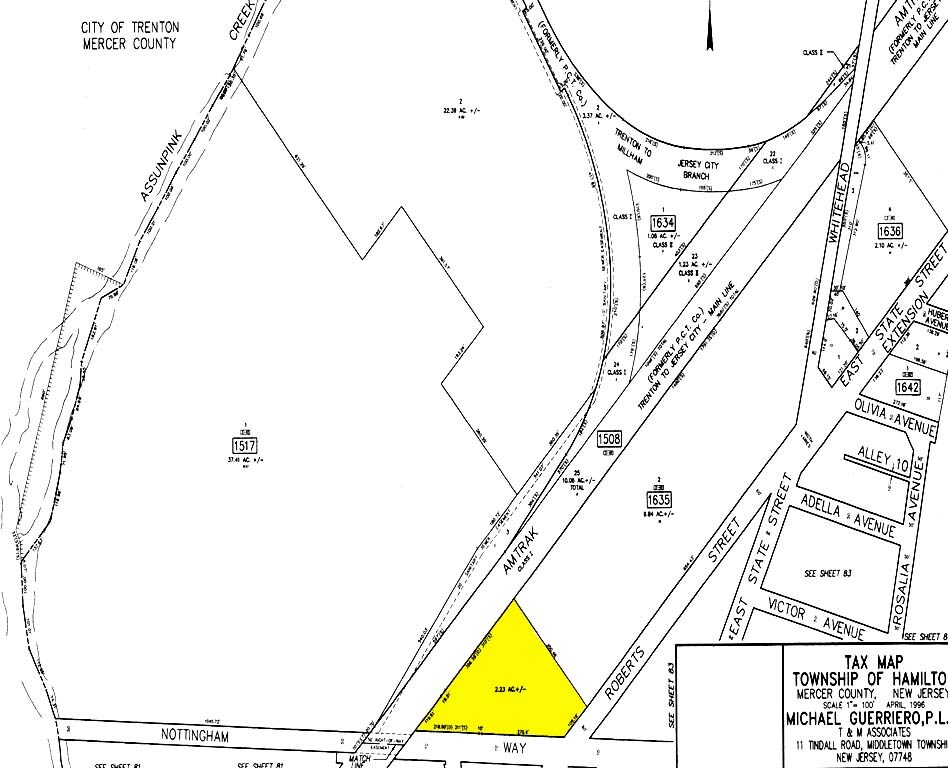 1000 Nottingham Way, Hamilton, NJ for sale Plat Map- Image 1 of 1