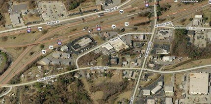 516 Teague St, Greensboro, NC - AERIAL map view