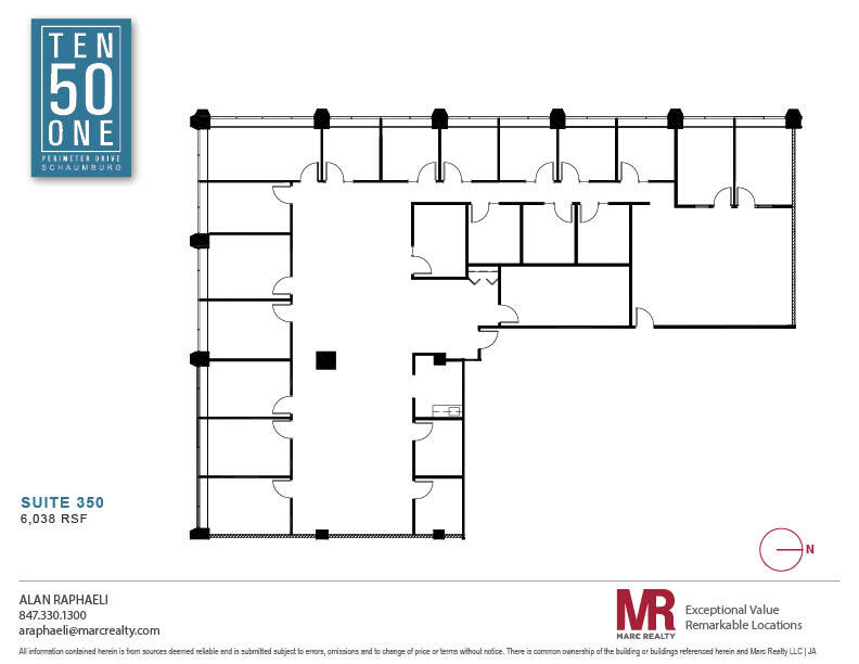 1051 Perimeter Dr, Schaumburg, IL for lease Floor Plan- Image 1 of 6