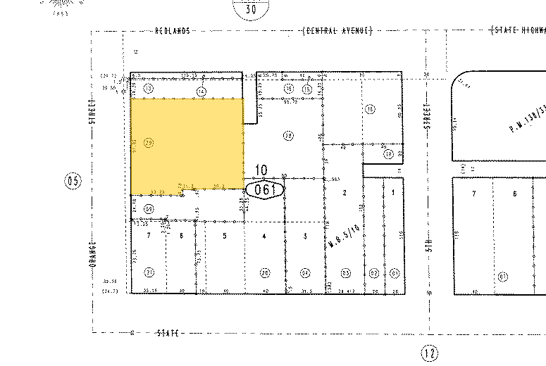 108 Orange St, Redlands, CA for lease - Plat Map - Image 3 of 3