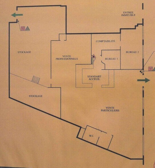 Retail in Clamart for lease - Floor Plan - Image 2 of 4
