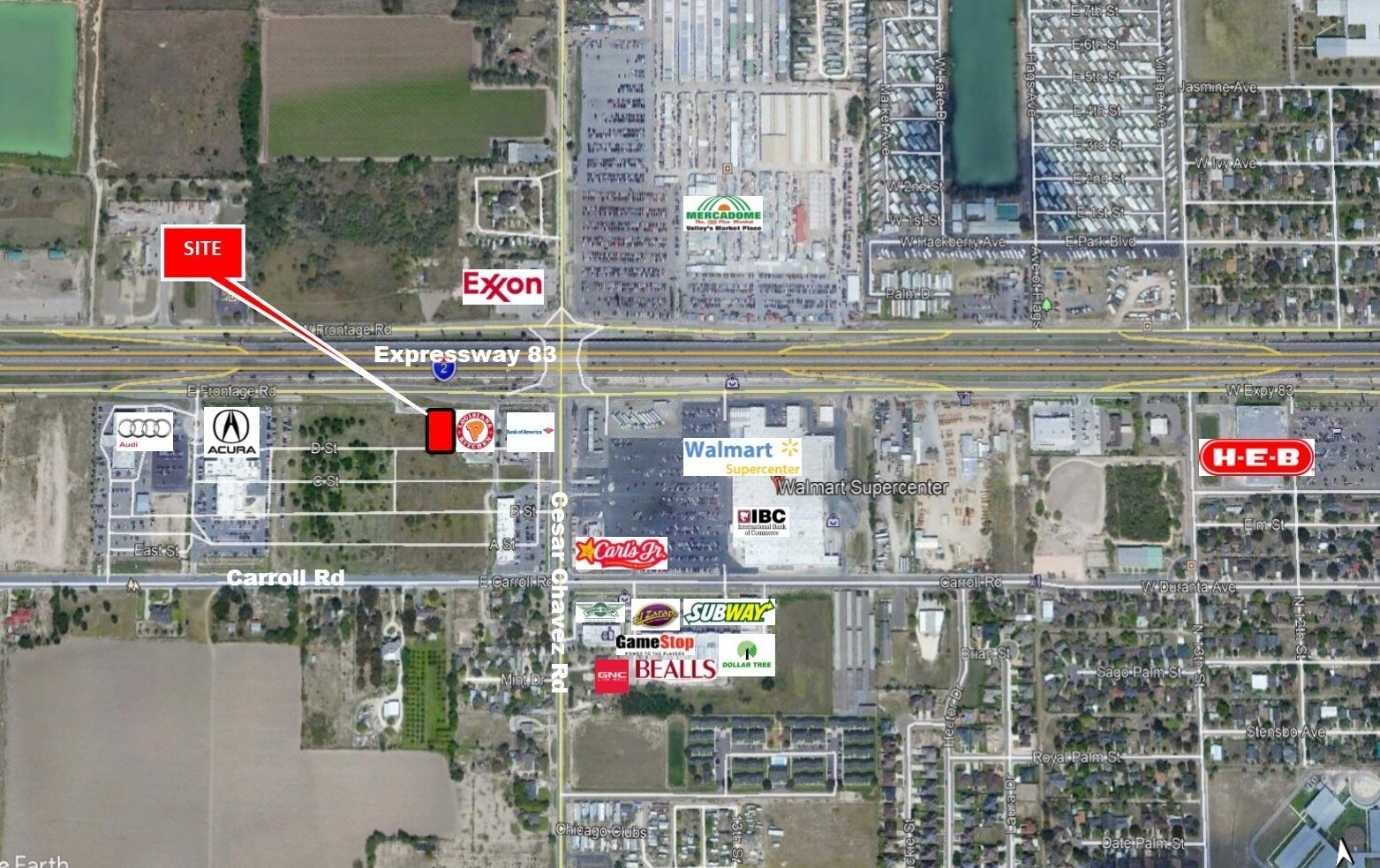 1500 Expressway 83, San Juan, TX for sale Aerial- Image 1 of 1