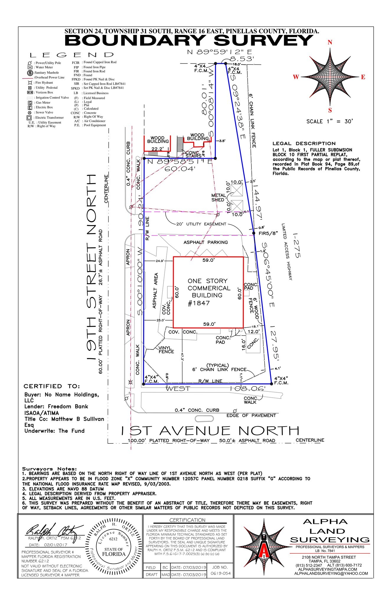 1847 1st Ave N, Saint Petersburg, FL for lease Site Plan- Image 1 of 2