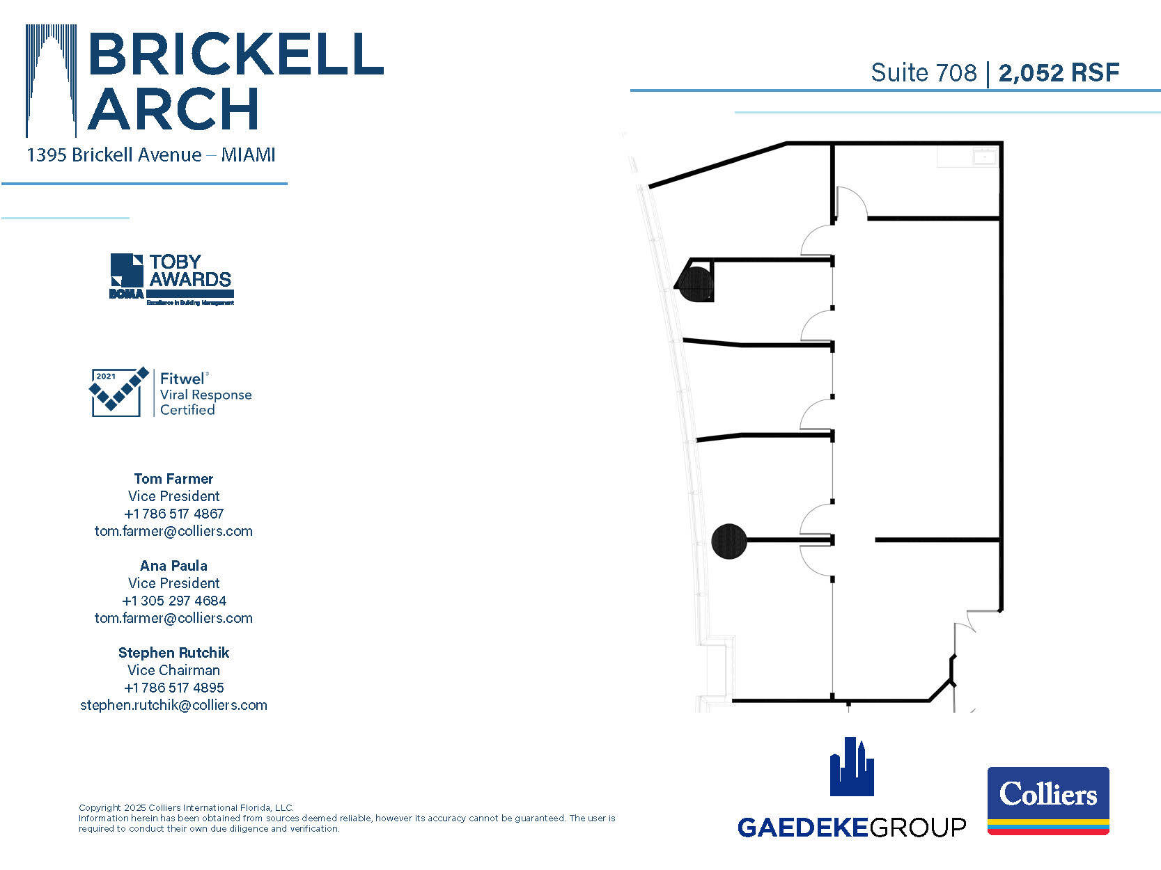 1395 Brickell Ave, Miami, FL for lease Floor Plan- Image 1 of 1