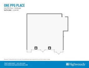 1 PPG Pl, Pittsburgh, PA for lease Site Plan- Image 1 of 1