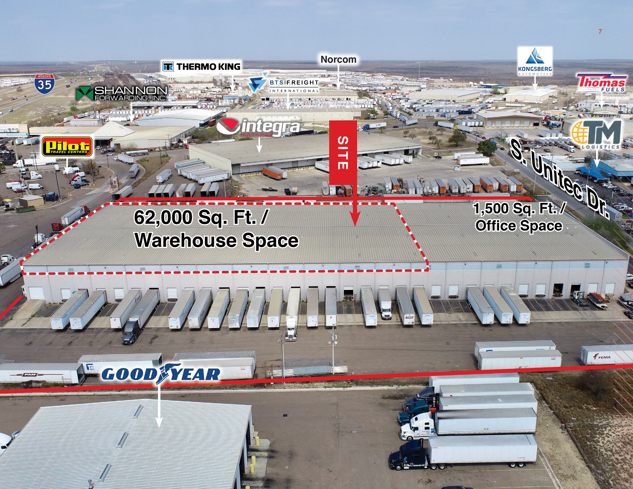 13486 S Unitec Dr, Laredo, TX 78045 Industrial for Lease