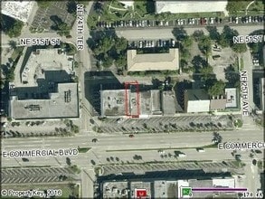 2457-2459 E Commercial Blvd, Fort Lauderdale, FL - AERIAL map view