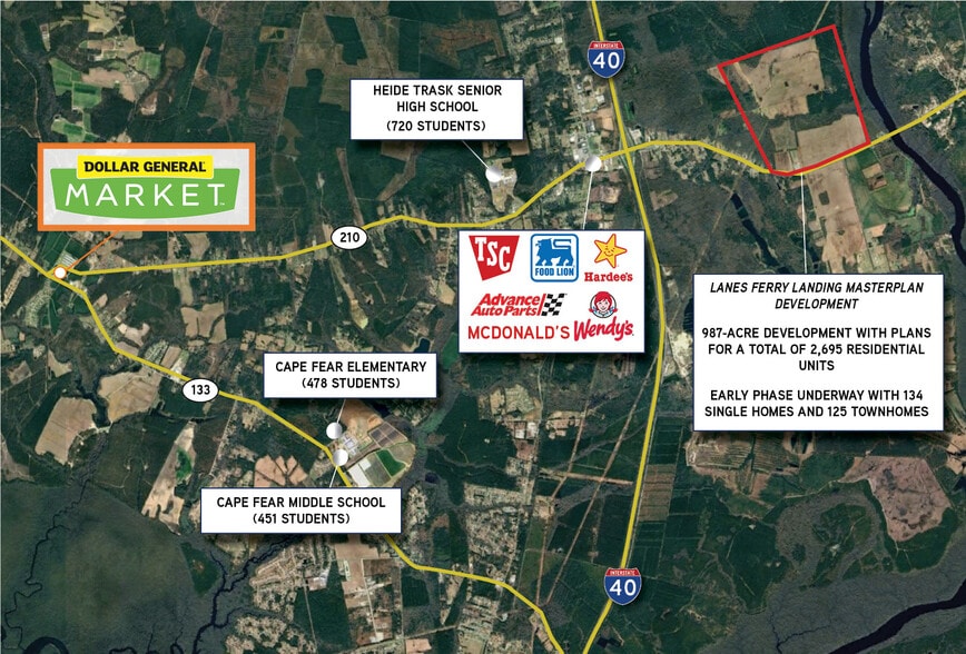 Hwy 210 & Little Kelly Road, Rocky Point, NC for sale - Building Photo - Image 2 of 2