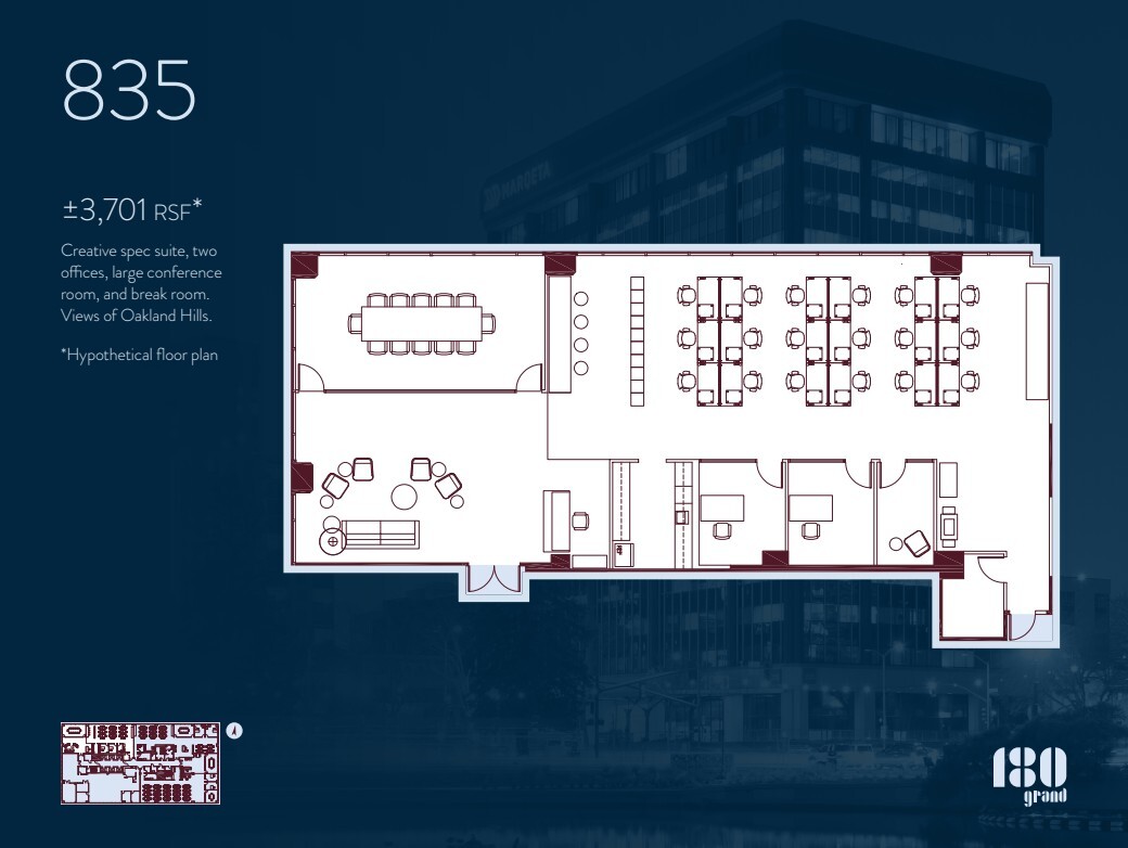 180 Grand Ave, Oakland, CA for lease Floor Plan- Image 1 of 2
