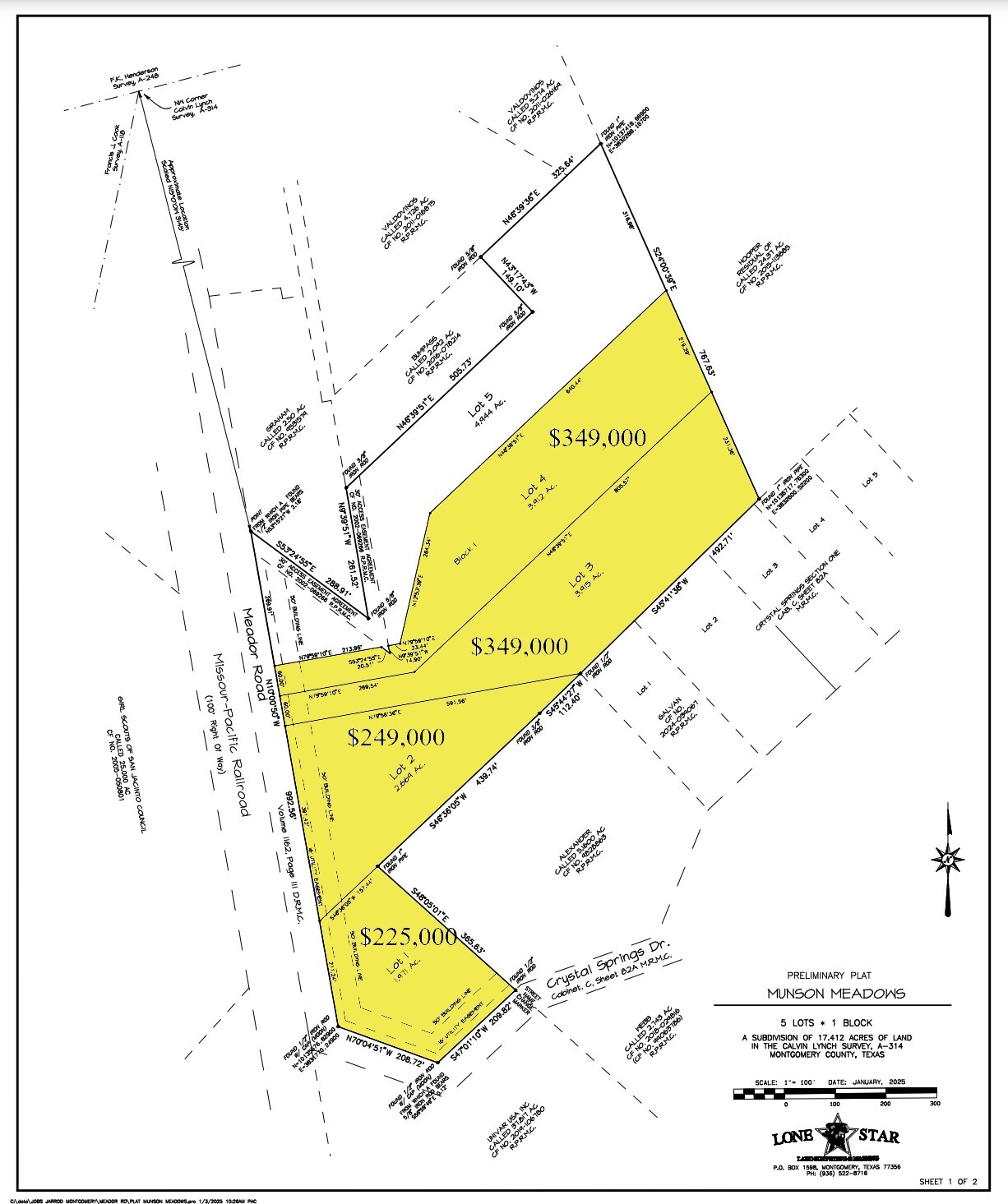 3.912 Acres Meador Road, Conroe, TX for sale Primary Photo- Image 1 of 3