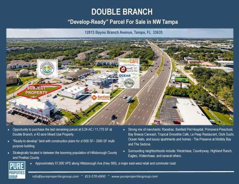 12815 Bayou Branch, Tampa, FL for sale - Aerial - Image 1 of 1