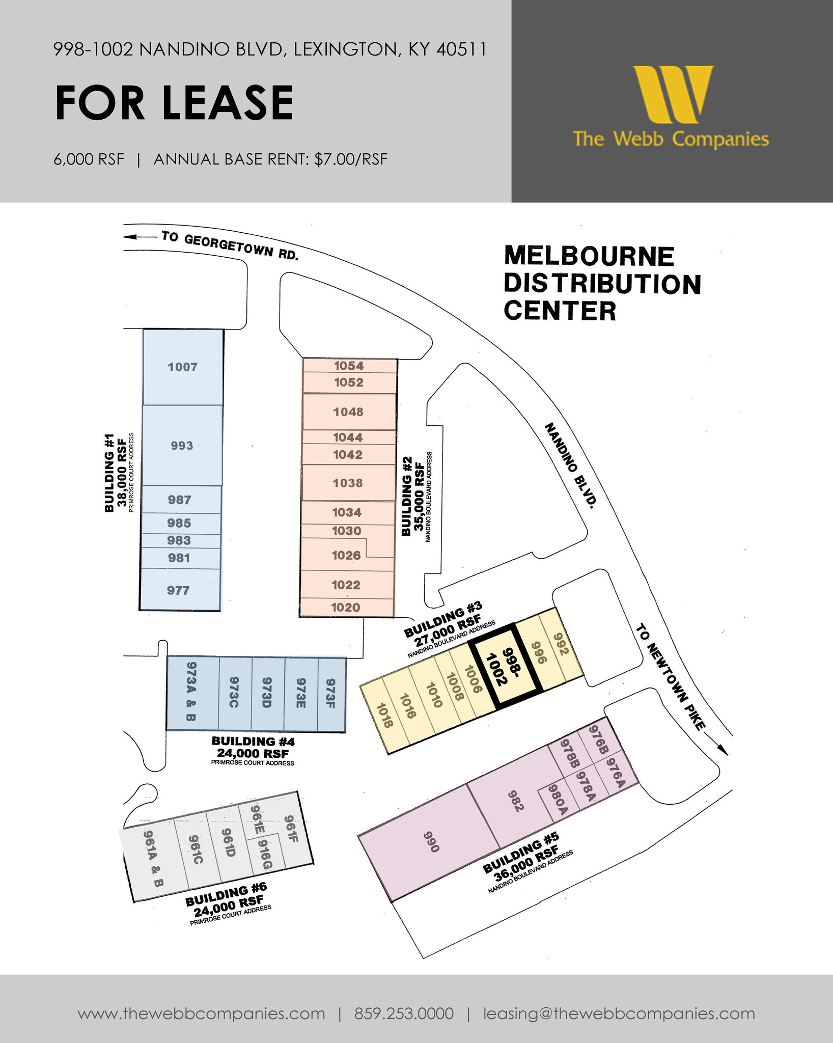 992-1018 Nandino Blvd, Lexington, KY for lease Site Plan- Image 1 of 1