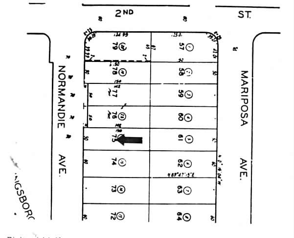 222-224 S Normandie Ave, Los Angeles, CA for sale - Plat Map - Image 2 of 7