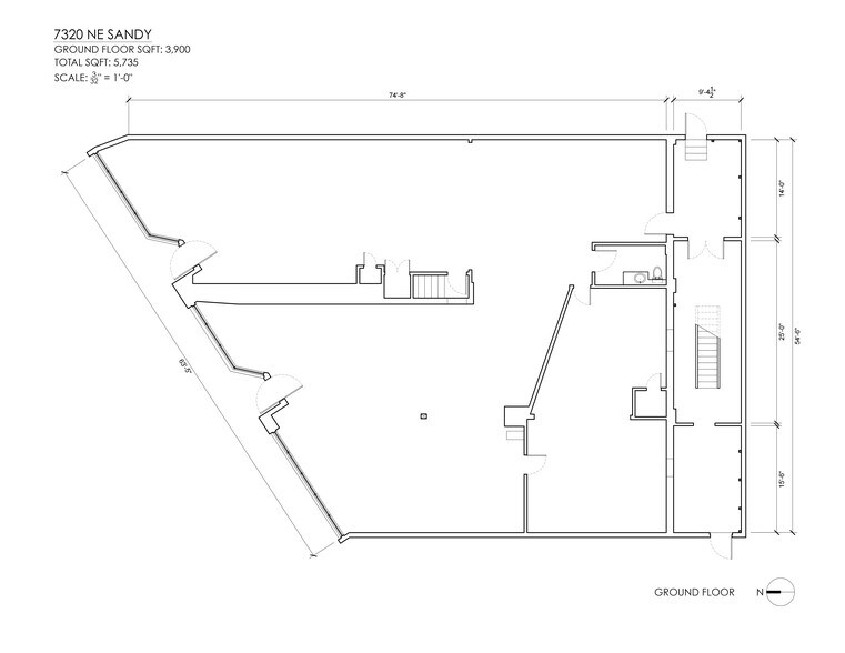 7314-7320 NE Sandy Blvd, Portland, OR for lease - Site Plan - Image 3 of 6