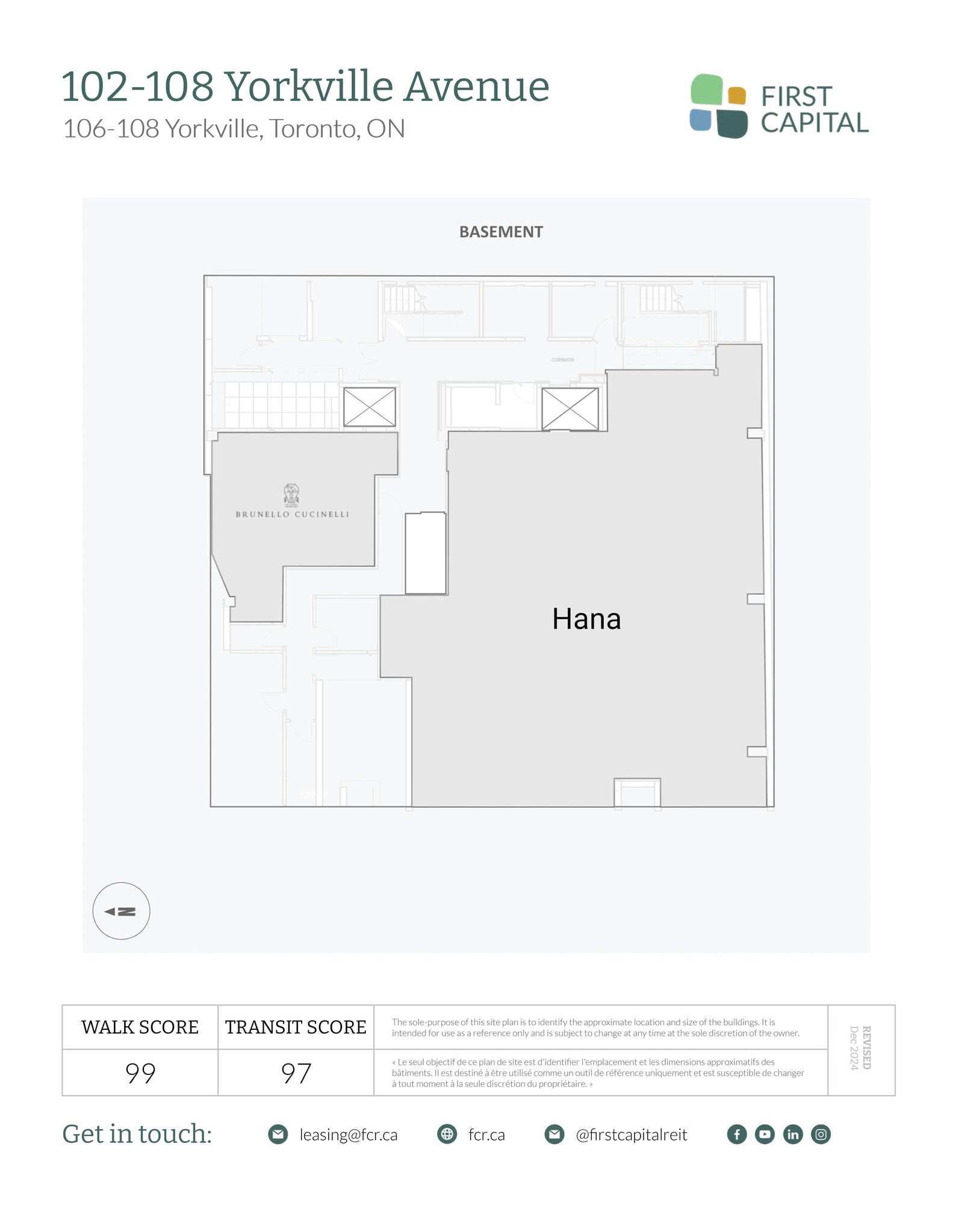 102-108 Yorkville Ave, Toronto, ON for lease Site Plan- Image 1 of 1