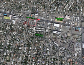 3804-3810 Central Ave SE, Albuquerque, NM - AERIAL  map view