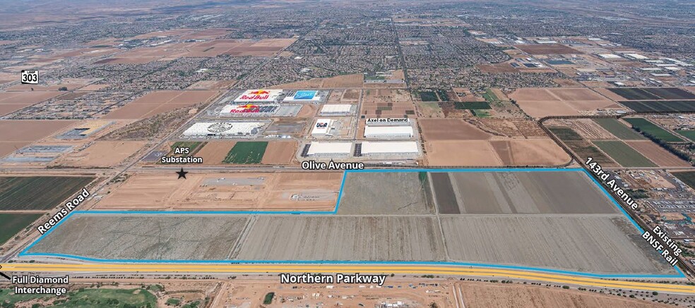 Reems Rd & Northern Pky, Waddell, AZ for lease - Aerial - Image 2 of 3