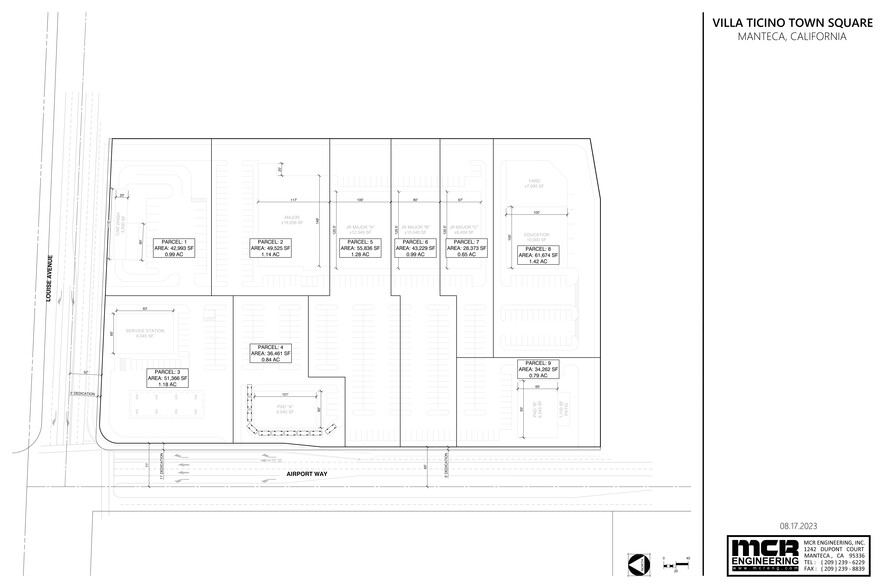 Louise Avenue, Manteca, CA for lease - Site Plan - Image 1 of 1