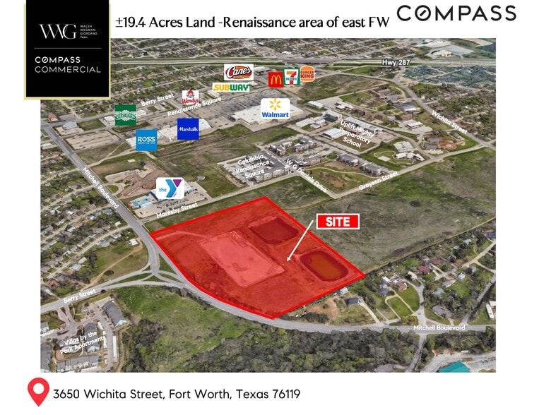 3650 Wichita st, Fort Worth, TX for sale - Aerial - Image 2 of 2