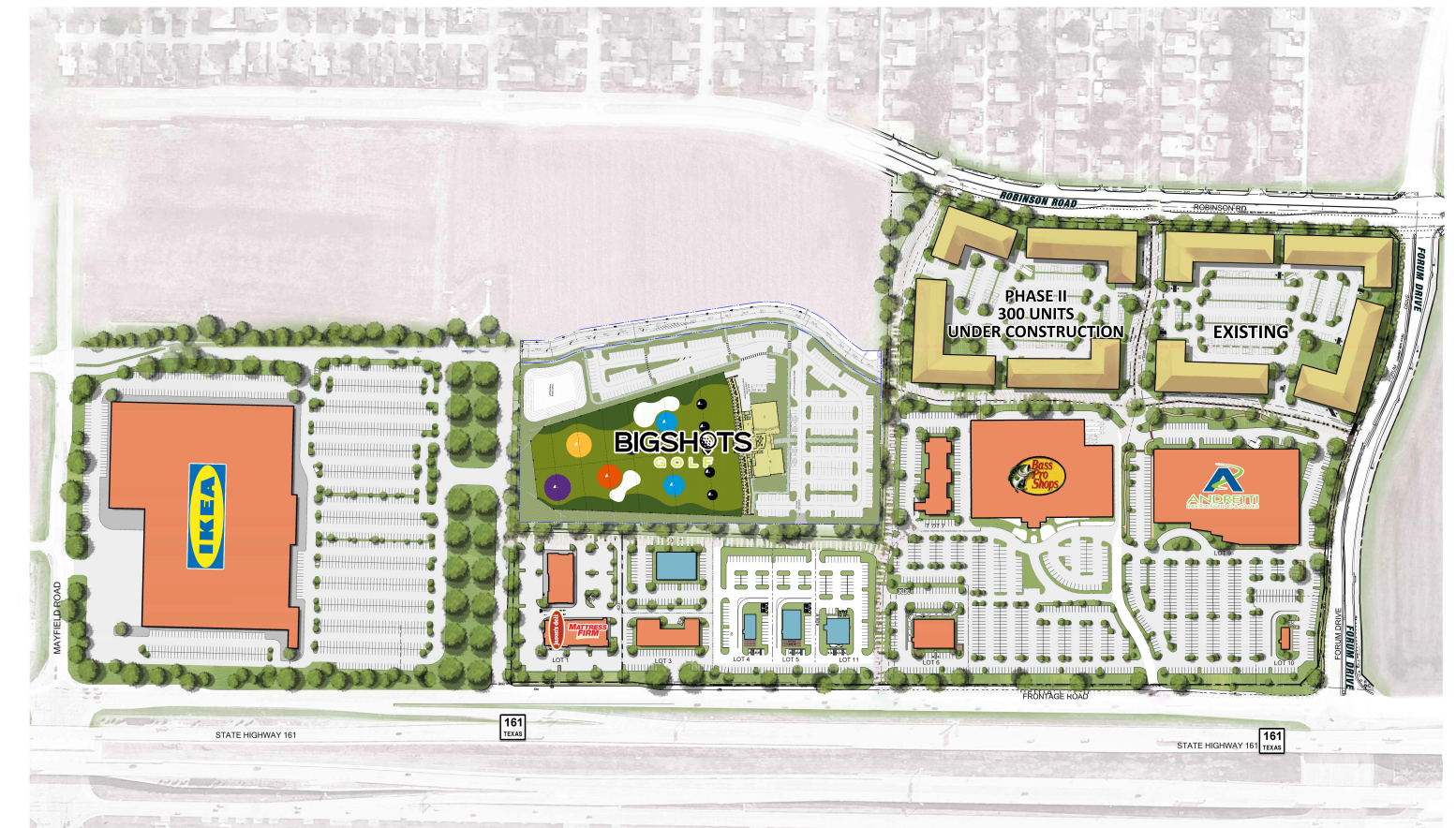 SEC State Hwy 161 & Ikea Way, Grand Prairie, TX for sale Site Plan- Image 1 of 5