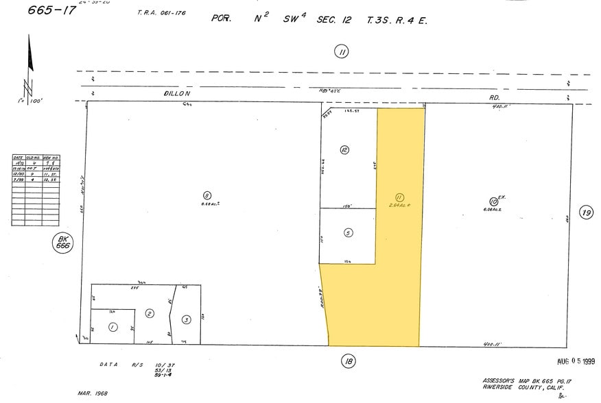 65355 Dillon Rd, Desert Hot Springs, CA for lease - Plat Map - Image 2 of 3