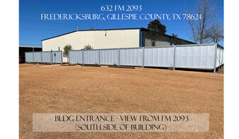 632 Fm 2093, Fredericksburg TX - Warehouse