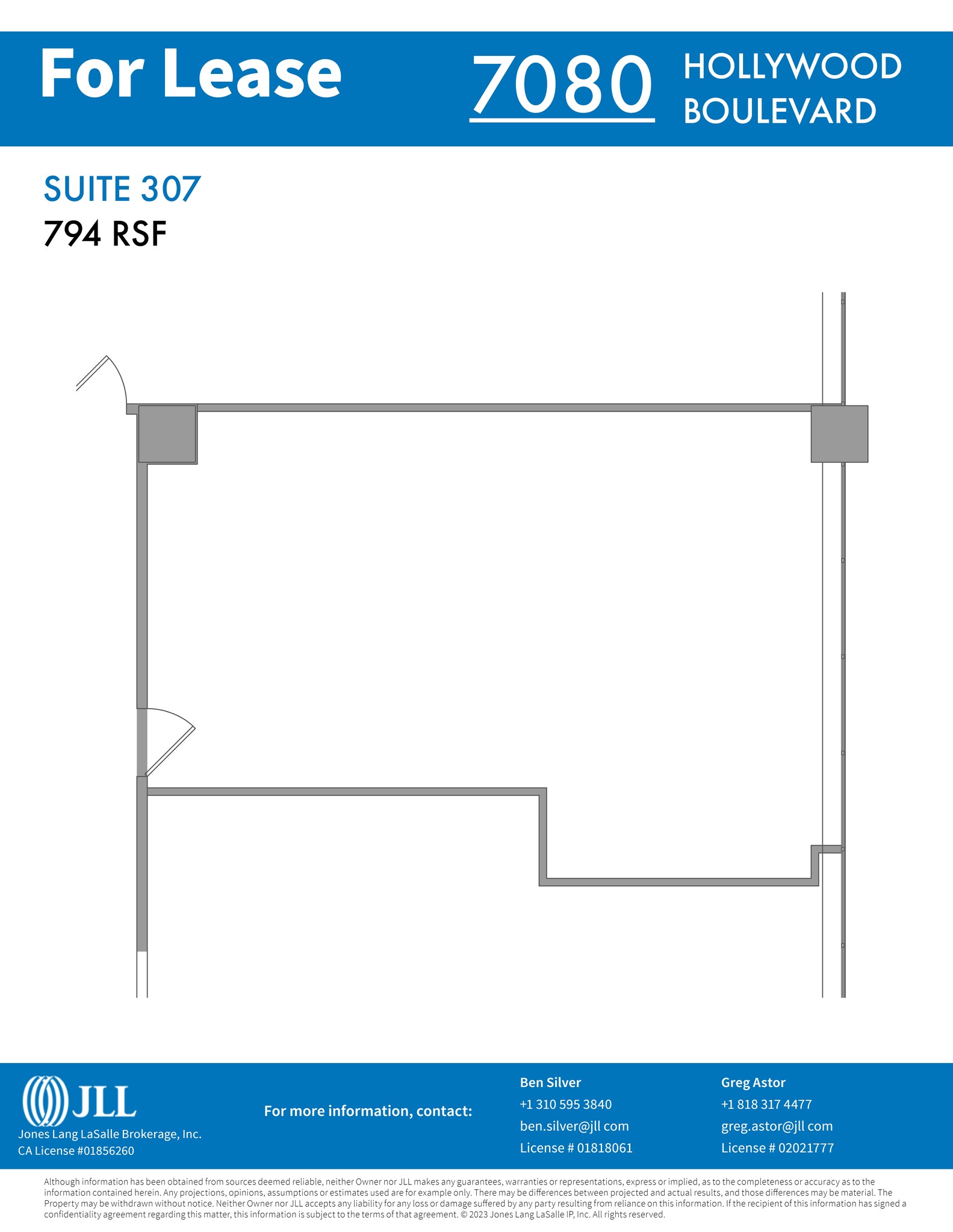 7080 Hollywood Blvd, Los Angeles, CA for lease Site Plan- Image 1 of 1