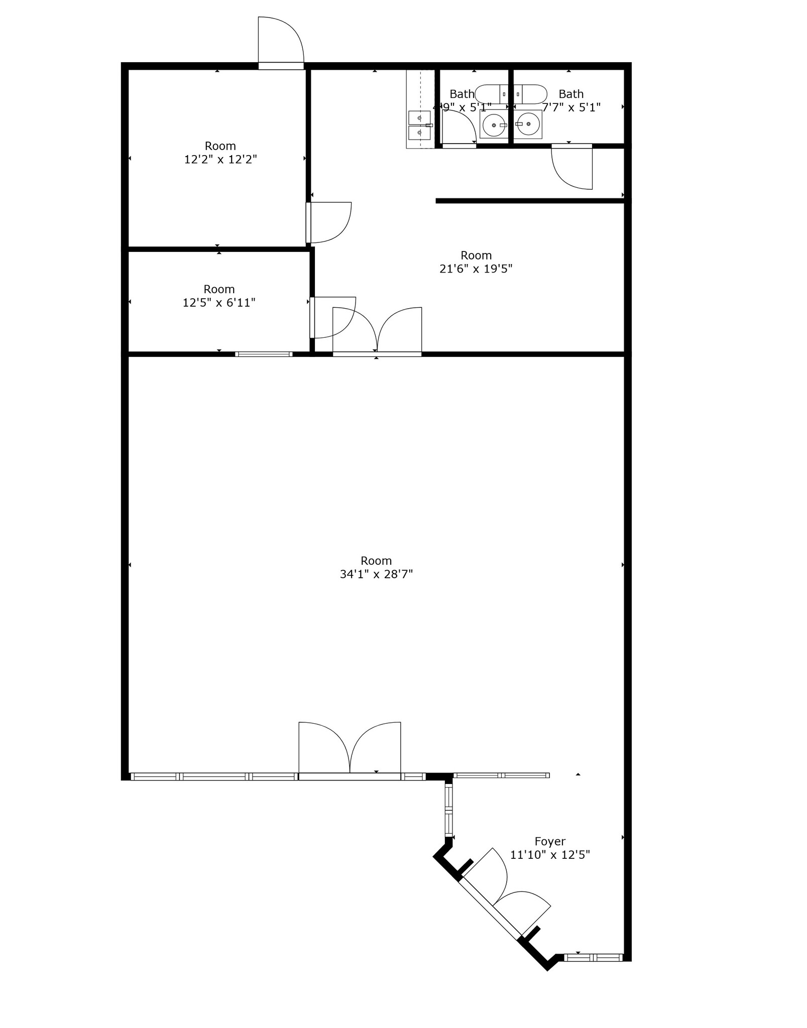 2401 W Pioneer Pky, Pantego, TX for lease Floor Plan- Image 1 of 9