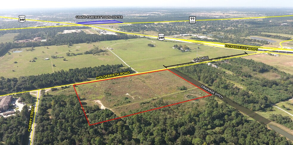 Holderrieth Rd & South Cherry Rd, Tomball, TX for sale - Aerial - Image 1 of 1