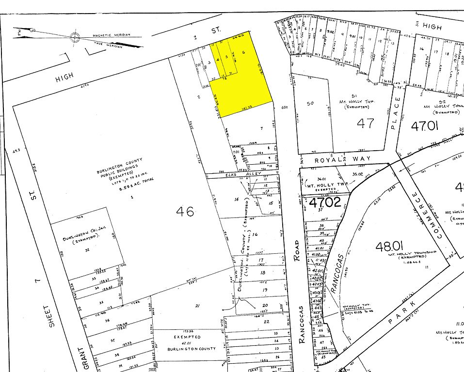 100 High St, Mount Holly, NJ for sale Plat Map- Image 1 of 1